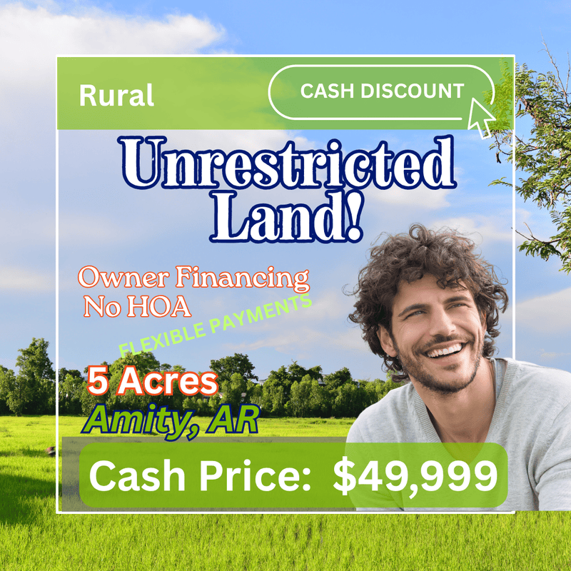 Chris Lane - 5 Acres Unrestricted Land - Clark County Arkansas