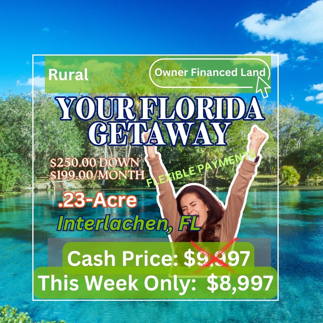 Flint Street: Private Getaway. Camp, RV, Build. You Decide.