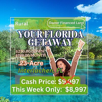 Flint Street: Private Getaway. Camp, RV, Build. You Decide.