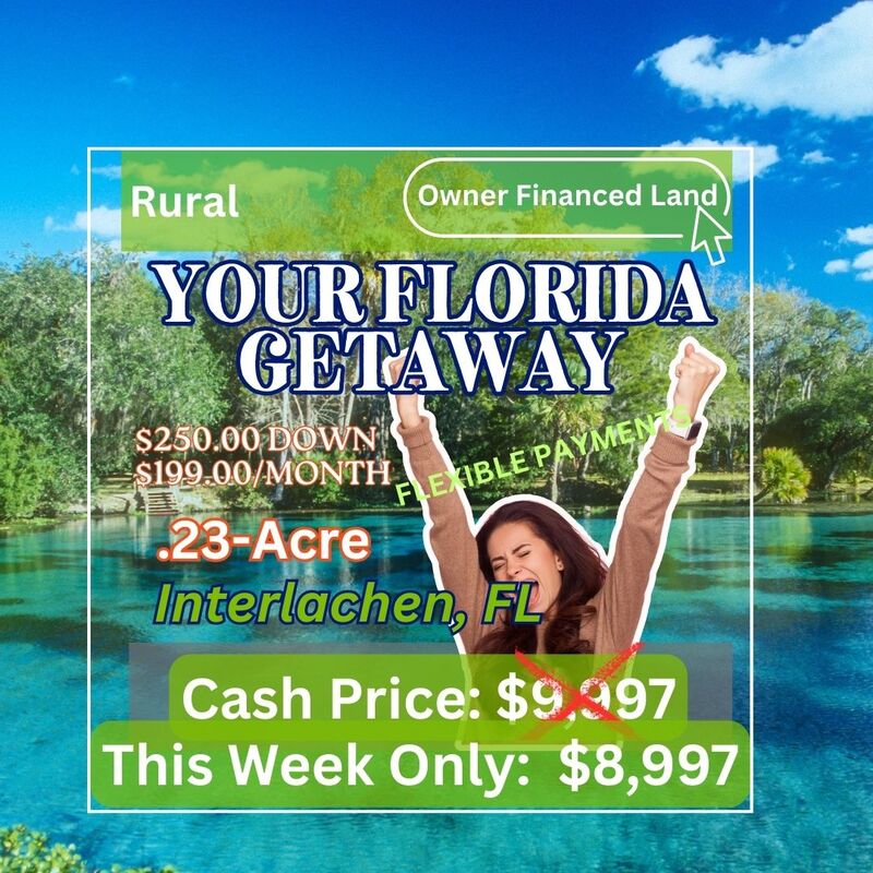 Flint Street: Private Getaway. Camp, RV, Build. You Decide.