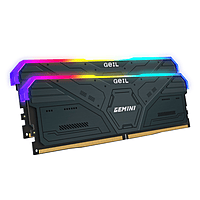 Geil Gemini RGB 32GB KIT(2X16GB) 6000MHz DDR5 Desktop Gaming Memory - Grey