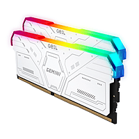 Geil Gemini RGB 64GB KIT(2X32GB) 6000MHz DDR5 Desktop Gaming Memory - White