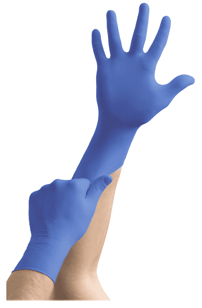 GUANTE ANSELL NITRILO AZUL 82-134