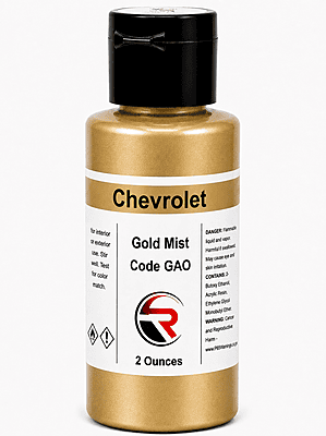 Chevrolet Gold Mist Metallic Code GAO (CM1-GAO-02)