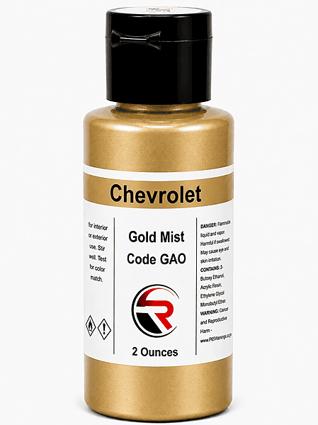 Chevrolet Gold Mist Metallic Code GAO (CM1-GAO-02) Chevrolet Gold Mist Metallic Code GAO (CM1-GAO-02)