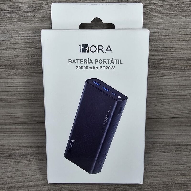 Batería Portátil 1 Hora GAR158 de 20000mAh 22.5W MAX