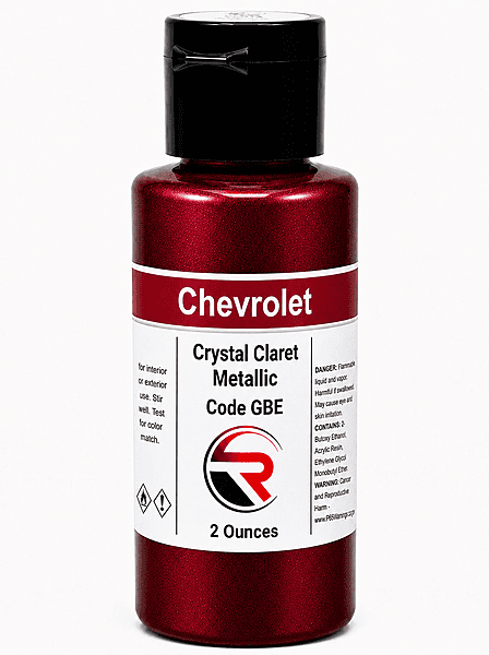 Chevrolet Crystal Claret Red Metallic GBE (CR1-GBE-02) Chevrolet Crystal Claret Red Metallic GBE (CR1-GBE-02)