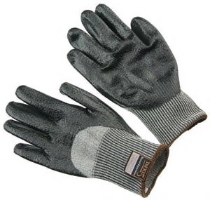Cut resistant, light weight, black nitrile palm and knuckle, TAEKI liner