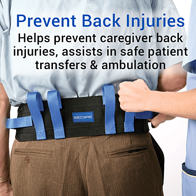 Secure® Transfer Gait Belt with Grab Handles and Clip Buckle – 52″ x 4” Secure® Transfer Gait Belt with Grab Handles and Clip Buckle – 52″ x 4”