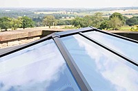 Ridged Aluminium Lantern Roof 3.2m x 5.5m (16 Pane 2WAY)