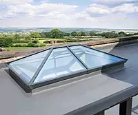 Ridged Aluminium Lantern Roof 3.2m x 3.6m (8 Pane 3WAY)