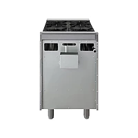 Estufa con horno 4 quemadores respaldo alto