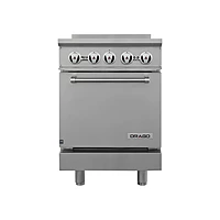 Estufa con horno 4 quemadores respaldo alto