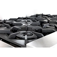 Estufa con horno gas LP 6 quemadores respaldo bajo GES-060-000 marca DRAGO