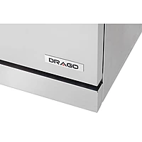 Estufa con horno gas LP 6 quemadores respaldo bajo GES-060-000 marca DRAGO