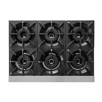 Estufa con horno gas LP 6 quemadores respaldo alto GES-060-010 marca DRAGO