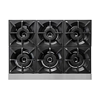 Estufa con horno gas LP 6 quemadores respaldo alto GES-060-010 marca DRAGO