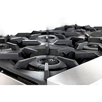 Estufa con horno gas LP 6 quemadores respaldo alto GES-060-010 marca DRAGO