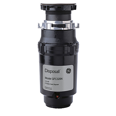 GE DISPOSALL® GFC320N 1/3 HP Continuous Feed Garbage Disposer Non-Corded