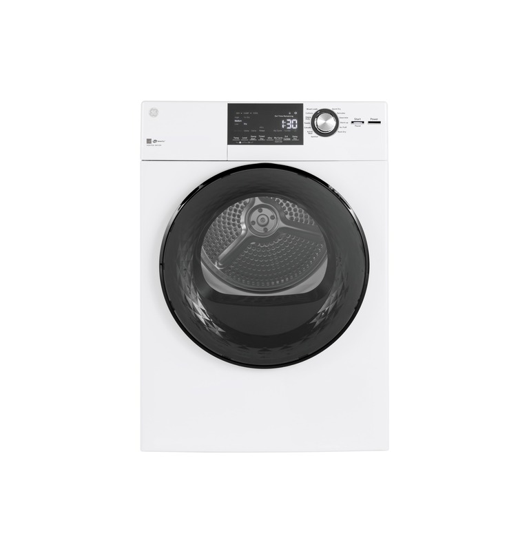 GE® GFD14ESSNWW ENERGY STAR® 24" 4.3 Cu.Ft. Front Load Vented Electric Dryer with Stainless Steel Basket GE® GFD14ESSNWW ENERGY STAR® 24" 4.3 Cu.Ft. Front Load Vented Electric Dryer with Stainless Steel Basket