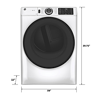 GE® GFD55ESSNWW ENERGY STAR® 7.8 cu. ft. Capacity Smart Front Load Electric Dryer with Sanitize Cycle GE® GFD55ESSNWW ENERGY STAR® 7.8 cu. ft. Capacity Smart Front Load Electric Dryer with Sanitize Cycle