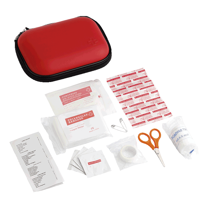 16 Piece First Aid Kit in EVA Case