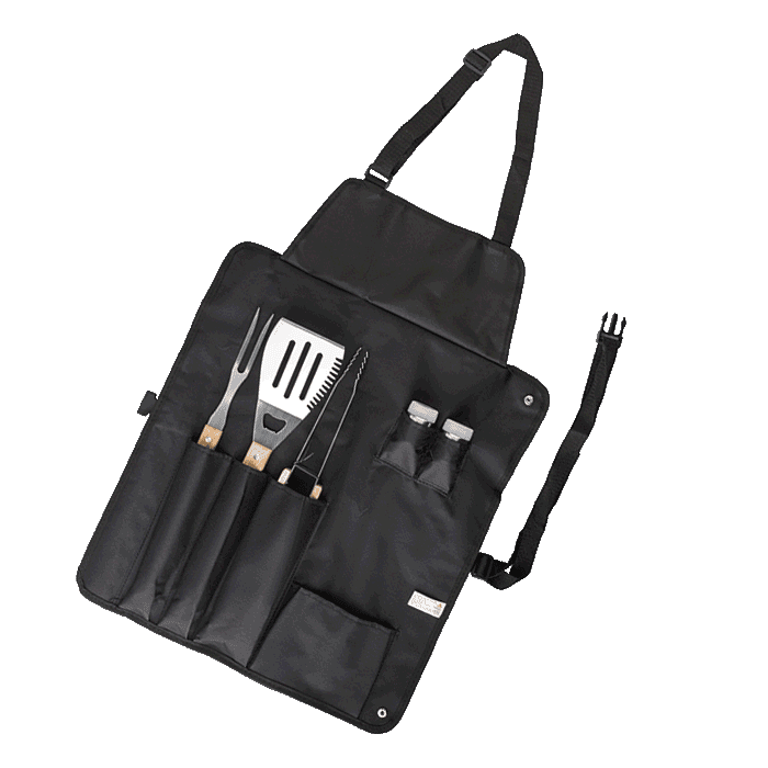 6 Piece Barbeque Set in Apron