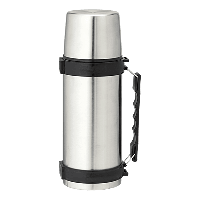 1l Stainless Steel Travel Flask with Carry Handle