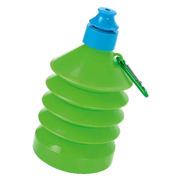 600ml Collapsible Water Bottle with Carabiner Clip