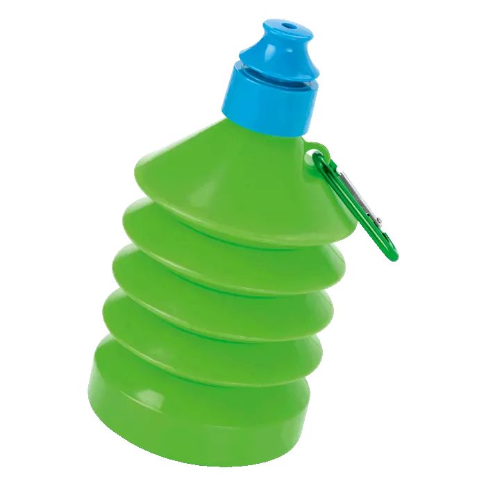 600ml Collapsible Water Bottle with Carabiner Clip