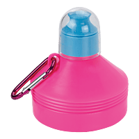 600ml Collapsible Water Bottle with Carabiner Clip