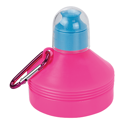 600ml Collapsible Water Bottle with Carabiner Clip