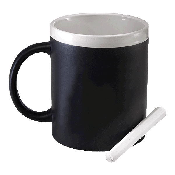 300ml Stoneware Chalk Board Mug