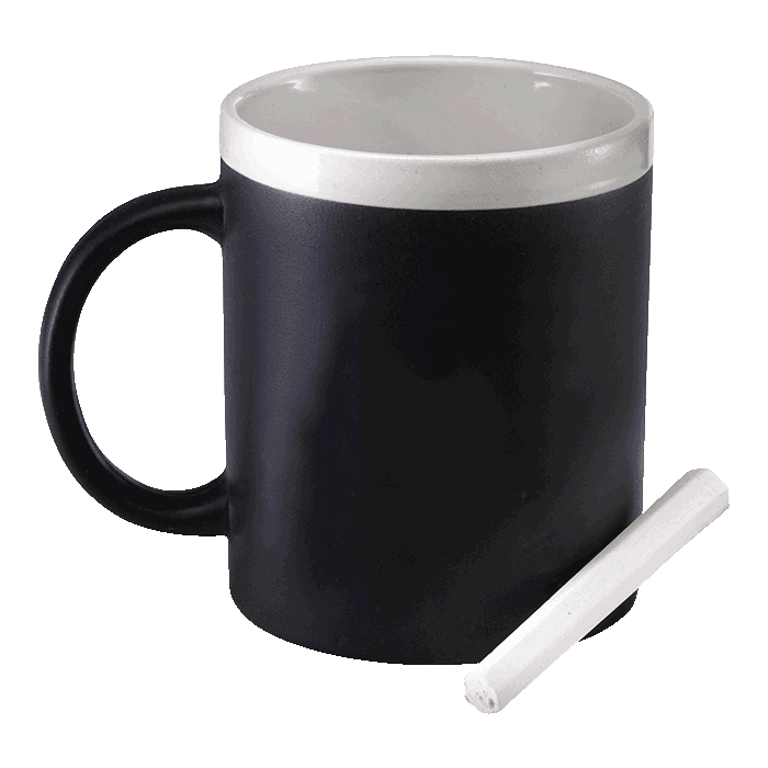 300ml Stoneware Chalk Board Mug