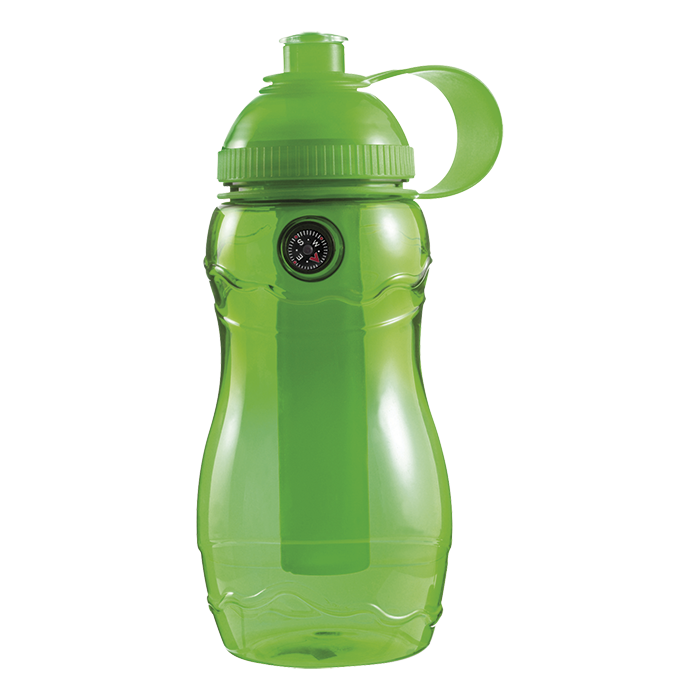 400ml Water Bottle with Freezer Stick and Compass