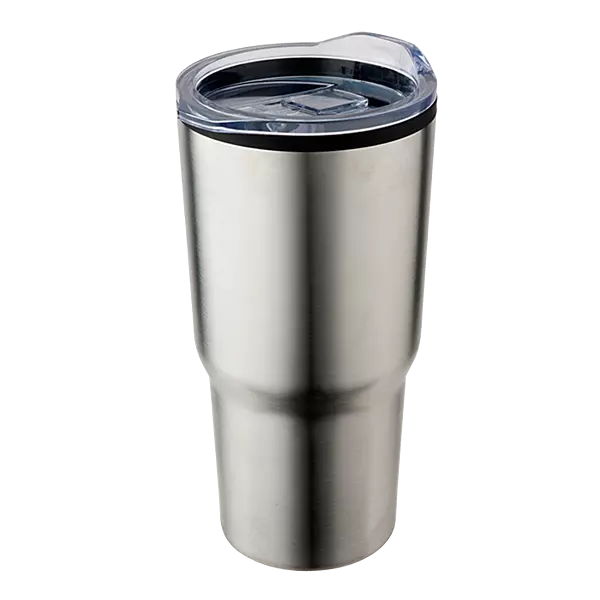 590ml Stainless Steel Mug With Clear Lid