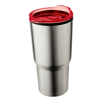 590ml Stainless Steel Mug With Clear Lid