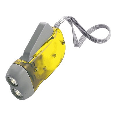 Dynamo Torch with 2 LED Lights
