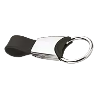 Metal Keychain with Silicone Strap