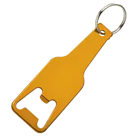 Bottle Shaped Keychain With Opener