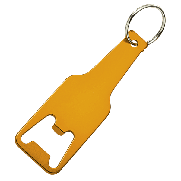 Bottle Shaped Keychain With Opener