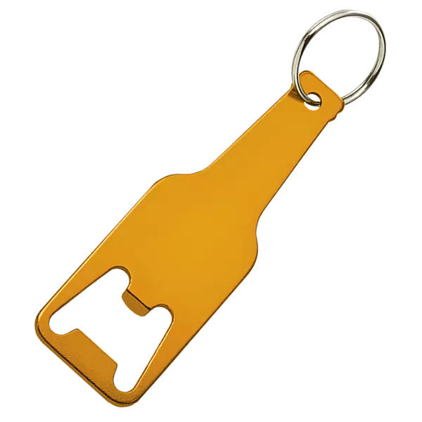 Bottle Shaped Keychain With Opener