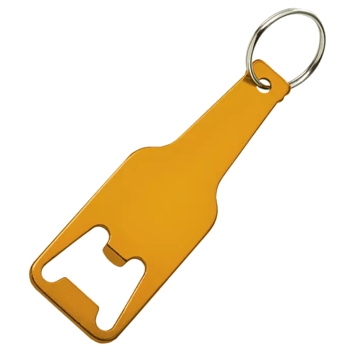 Bottle Shaped Keychain With Opener