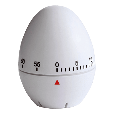 Egg Shaped Plastic Kitchen Timer
