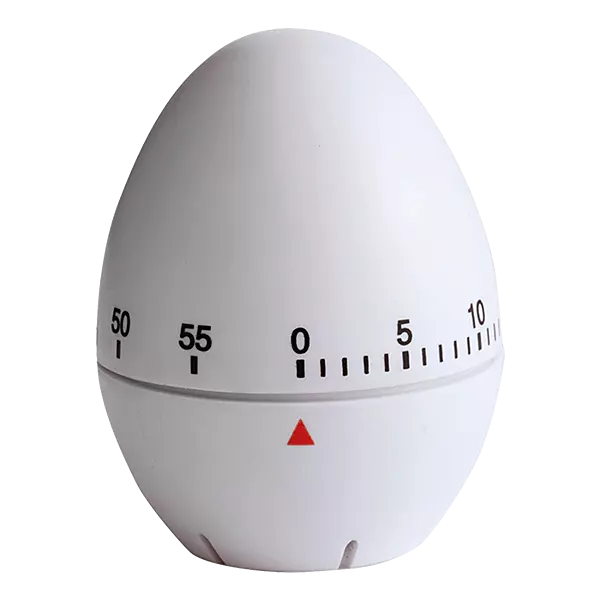 Egg Shaped Plastic Kitchen Timer