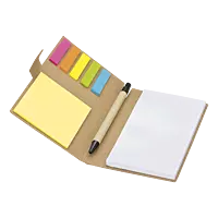Recycled Notebook with Pen and Flags
