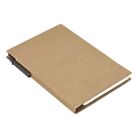 Recycled Notebook with Pen and Flags