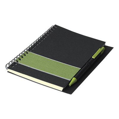 Coloured Stripe Notebook with Pen