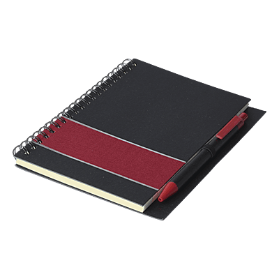 Coloured Stripe Notebook with Pen