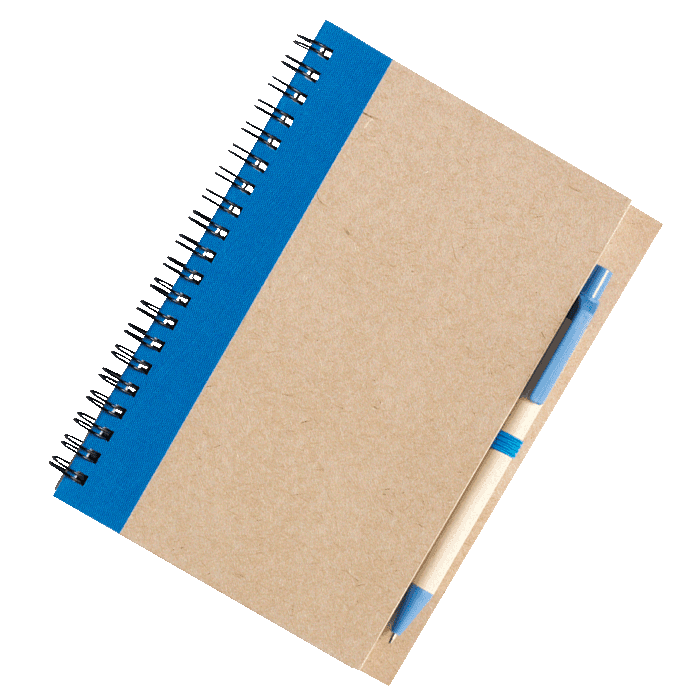 Recycled Spiral Notebook and Pen